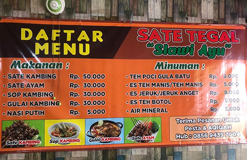 Sate Tegal Slawi Ayu